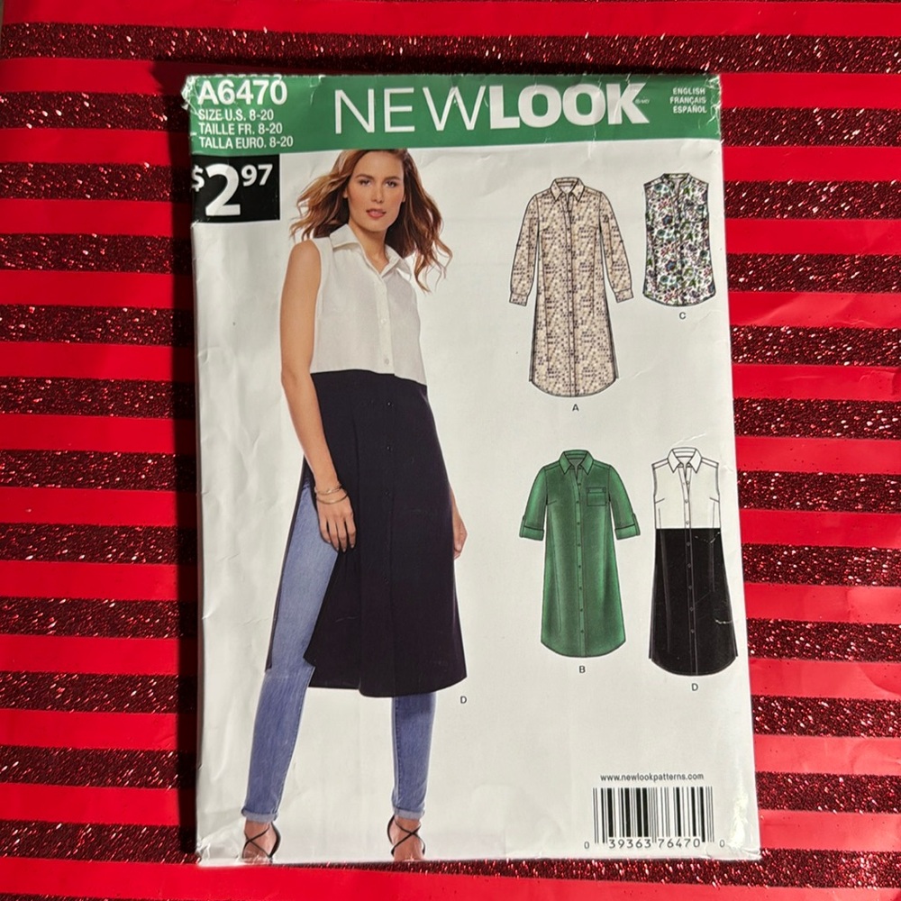 New Look women’s blouse pattern A6470